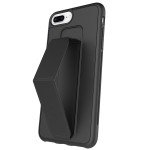 Wholesale PU Leather Hand Grip Kickstand Case with Metal Plate for iPhone 12 Mini 5.4 inch (Black)